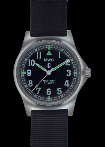 MWC G10 LM Non Date Stainless Steel Military Watch (Grey Strap)