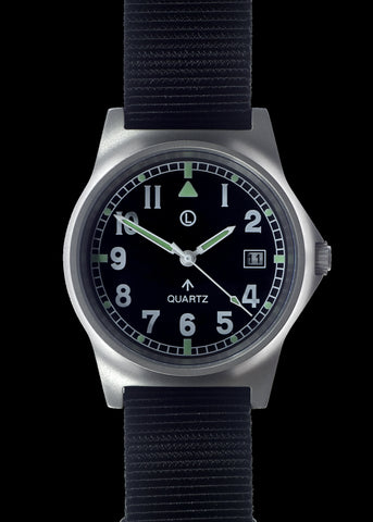 MWC G10 LM Stainless Steel Military Watch on a Black NATO Strap (Sterile/Unbranded Dial)