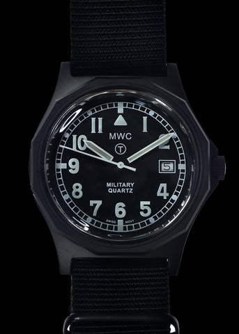 MWC G10 - Remake of 1982 to 1999 Series Watch in Stainless Steel with Plexiglass Acrylic Crystal 12 Hour Dial Format and Battery Hatch