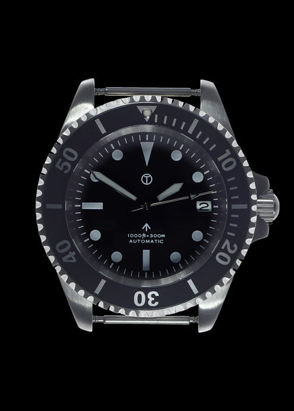 MWC 24 Jewel 1982 Pattern 300m Automatic Military Divers Watch with Sapphire Crystal on a NATO Webbing Strap (Date Version)